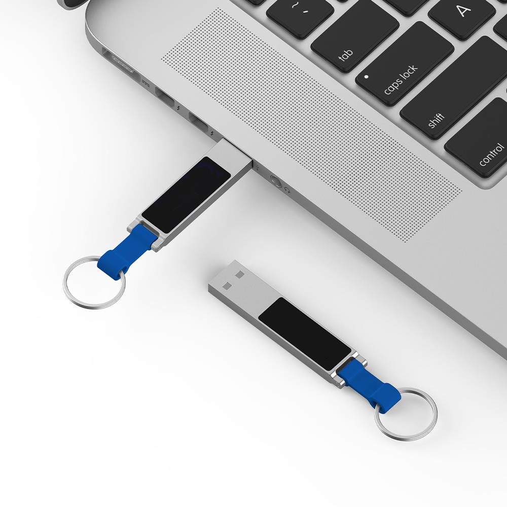 USB-Stick LED 12 USB 2.0 COB  32 GB Silber/Blau