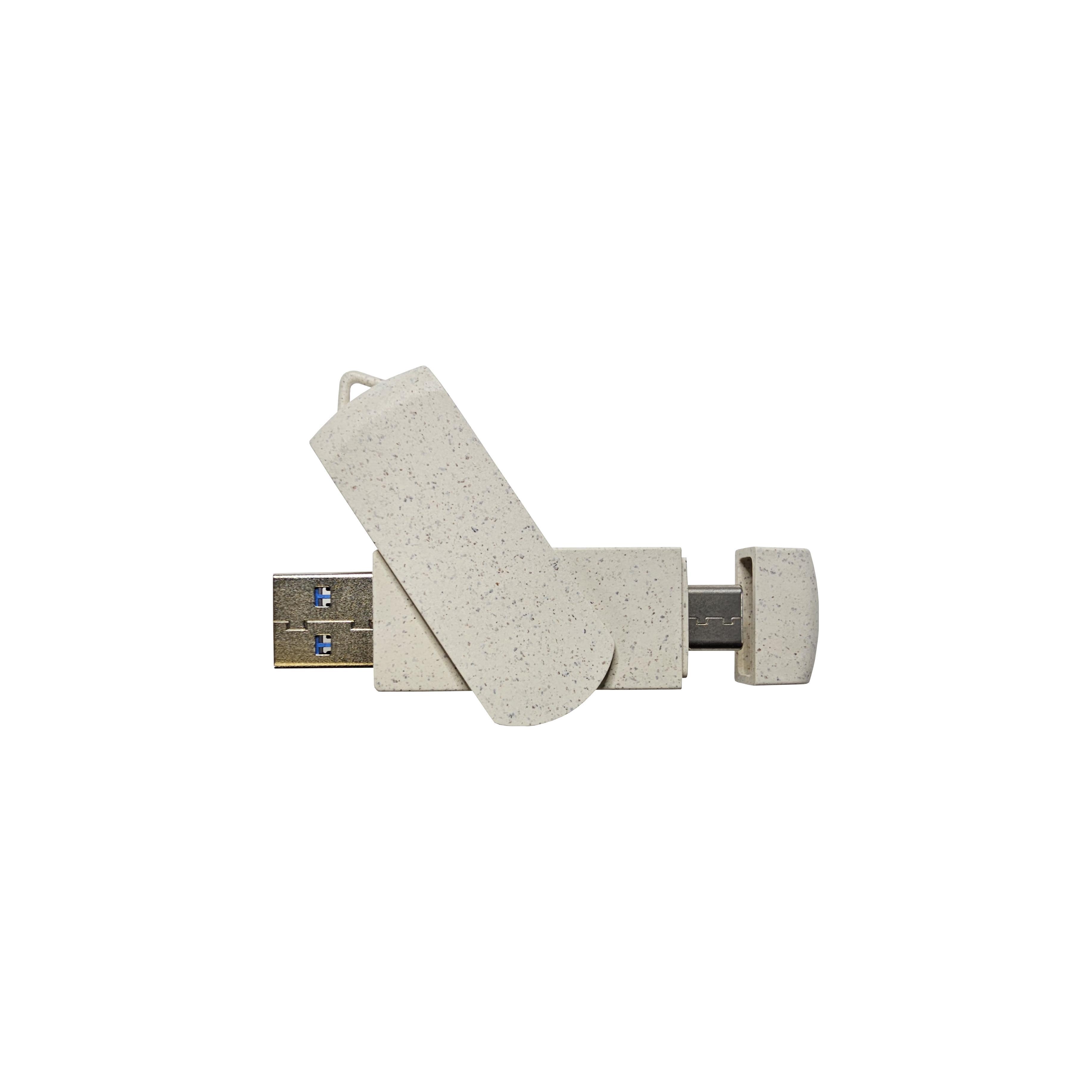 USB-Stick OTG C05-A Typ C USB 2.0 Flash Disk  64 GB Weizenstroh