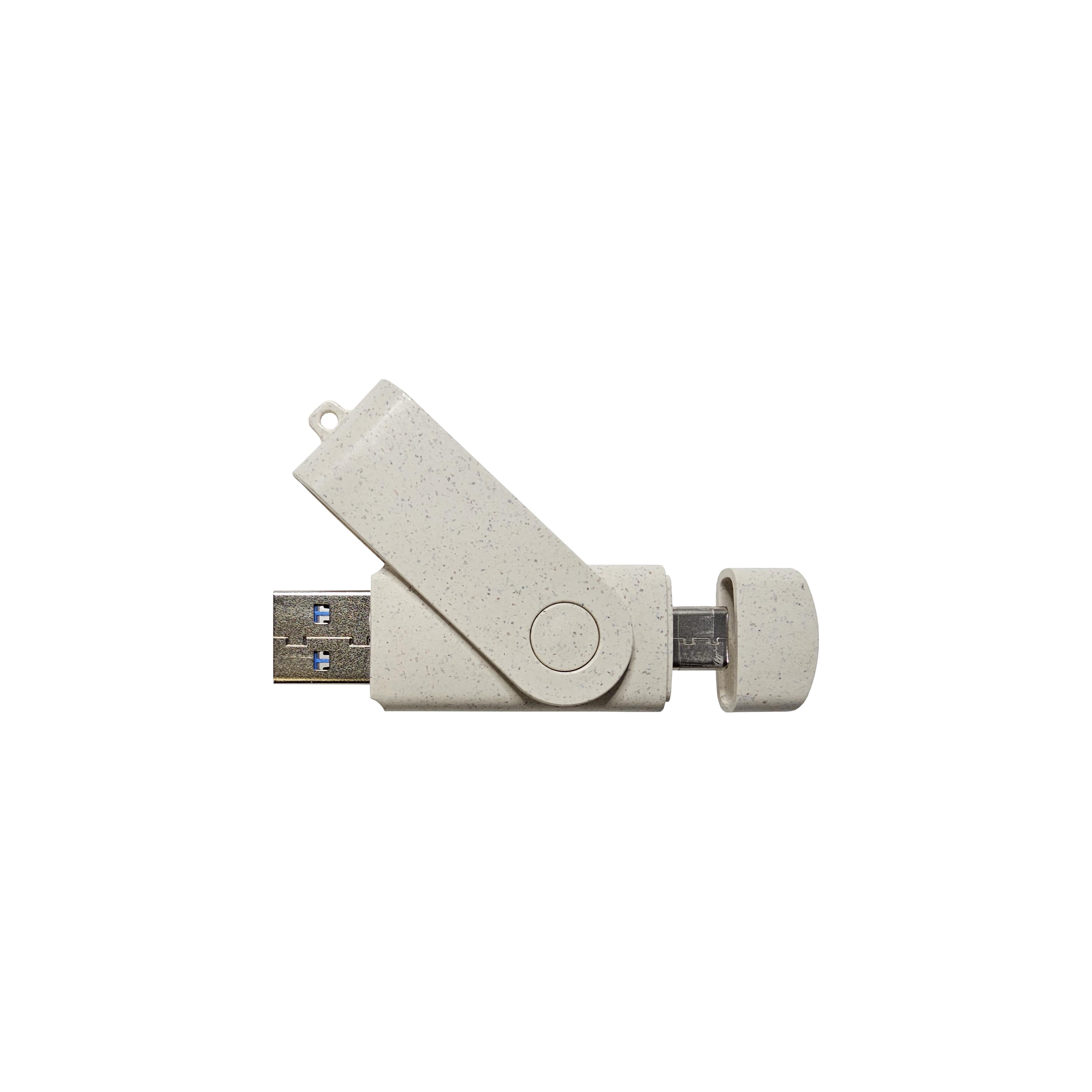 USB-Stick OTG C05-B Typ C USB 3.0 Flash Disk  64 GB Weizenstroh