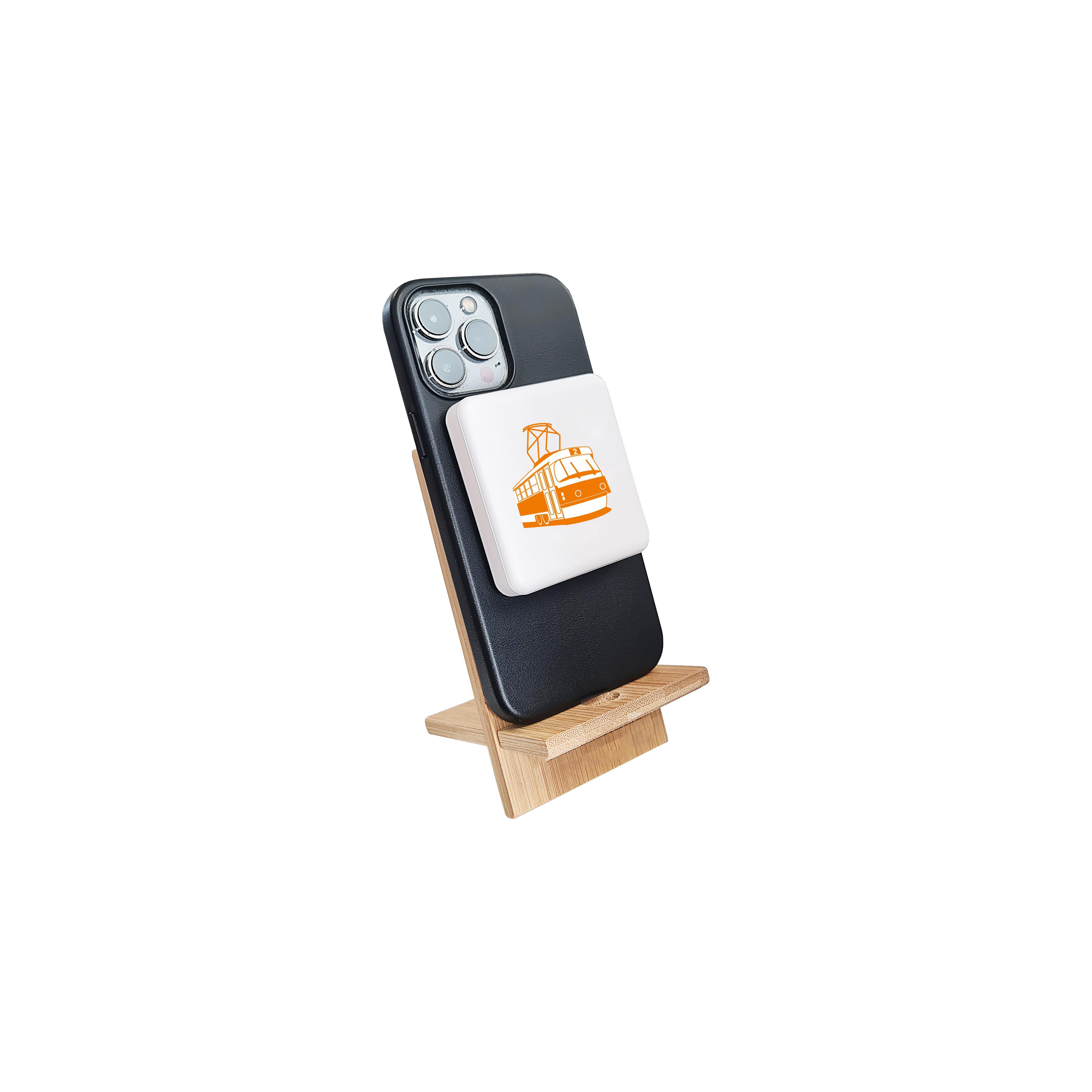 Magnetic Powerbank PB-59 QI Wireless Charging 5000 mAh Schwarz
