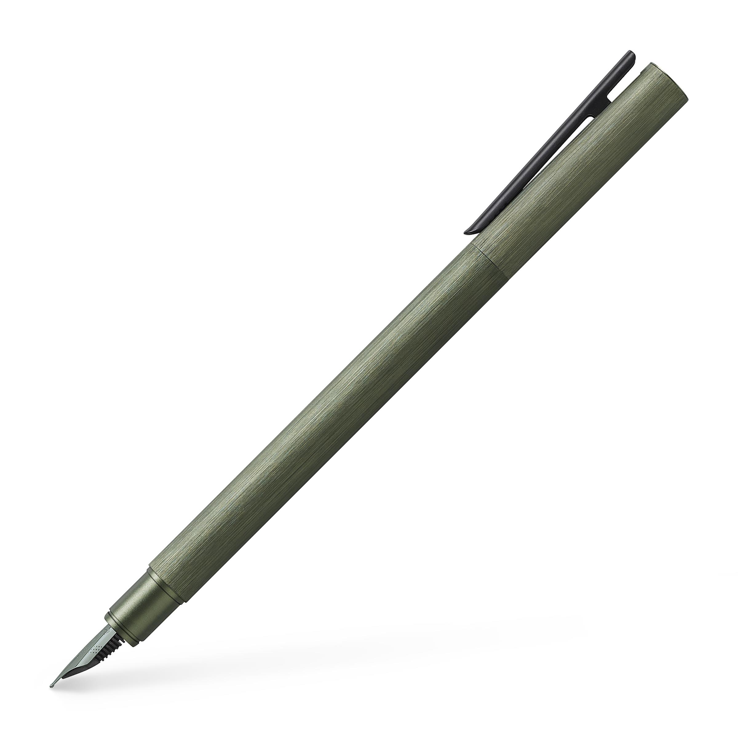 Neo Slim Aluminium Olivgrün Fuellfederhalter Faber-Castell