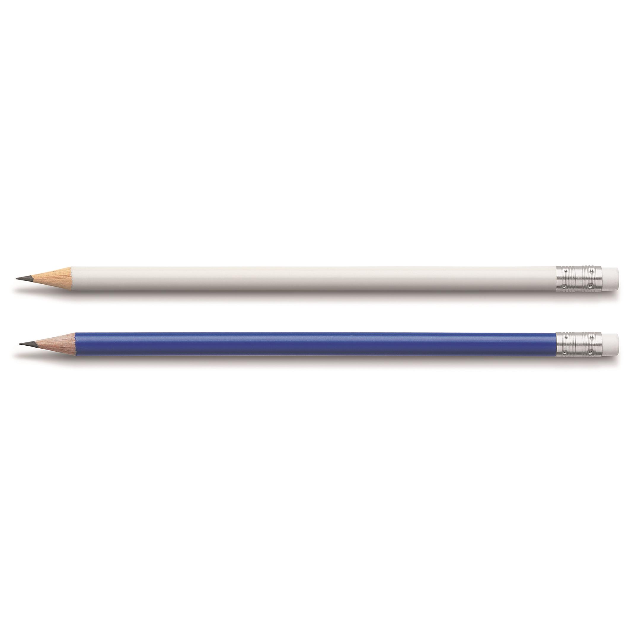Bleistifte weiss oder blau mit Radiertip Faber-Castell