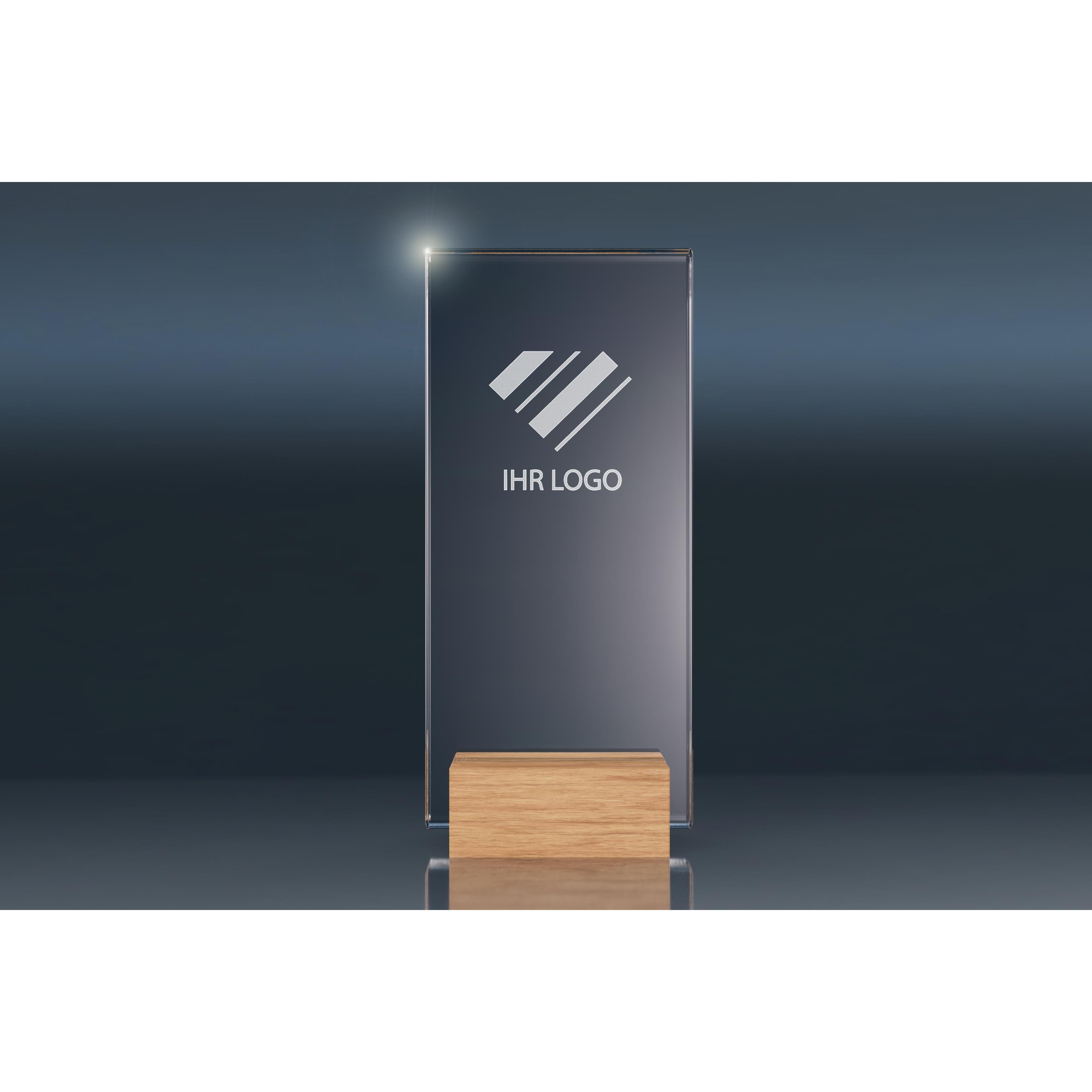 Crystal Trophy WOODEN STAND (L)