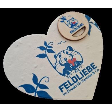FSC Einkaufswagenchip mit Laserung auf Samenpapier Stanzling