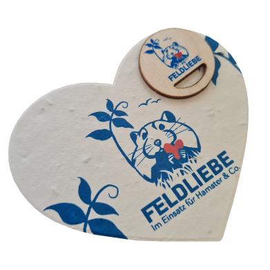FSC Einkaufswagenchip mit Druck auf Samenpapier Stanzling