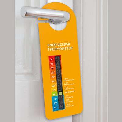 Energiesparthermometer-Türhänger