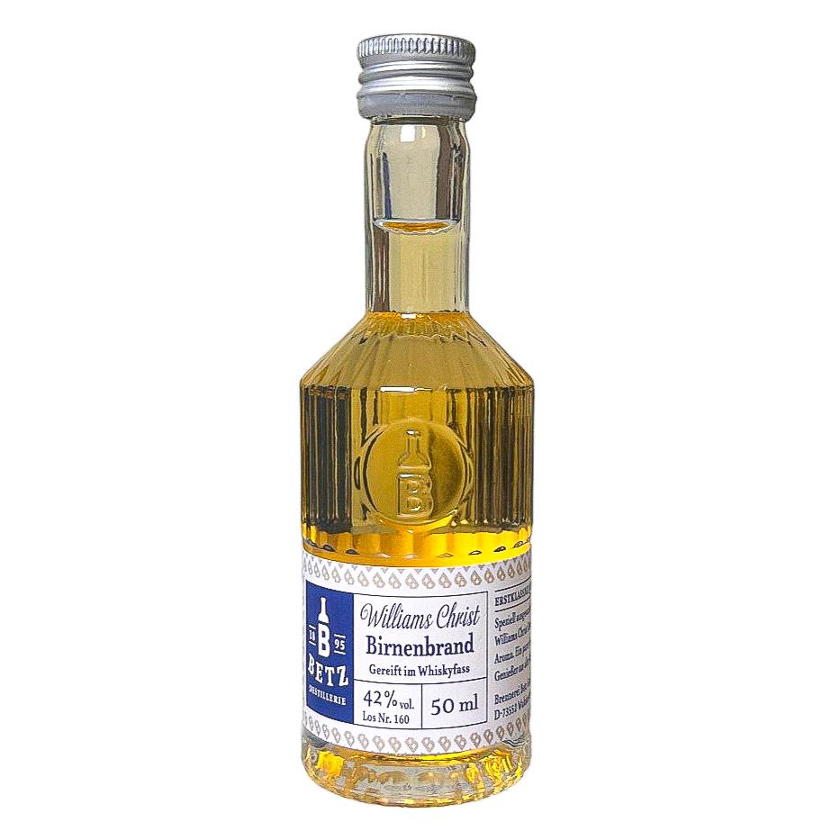 Edler Williams Christ Birnenbrand gereift im Whiskyfass 50 ml