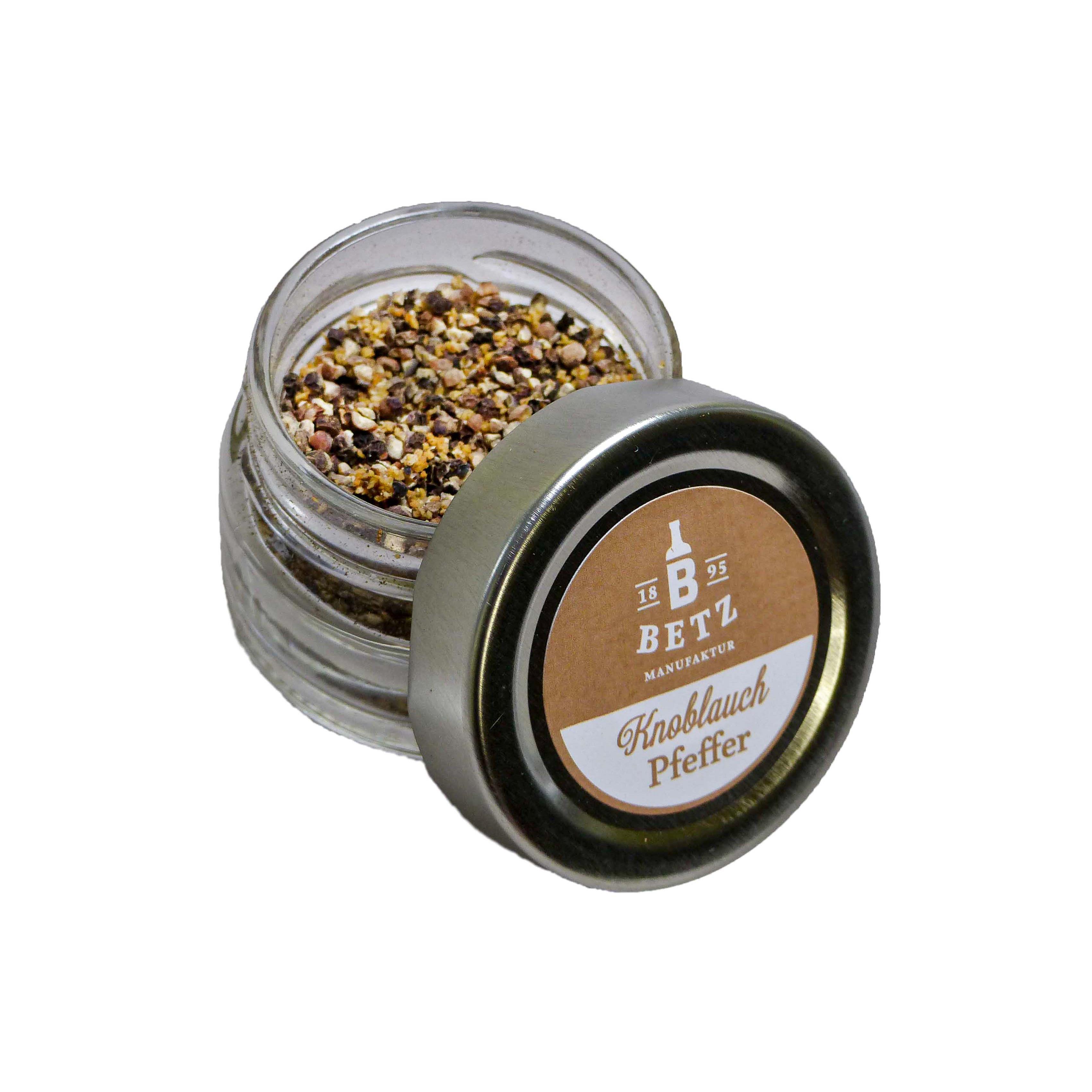 Knoblauchpfeffer im Schraubglas, 30 g
