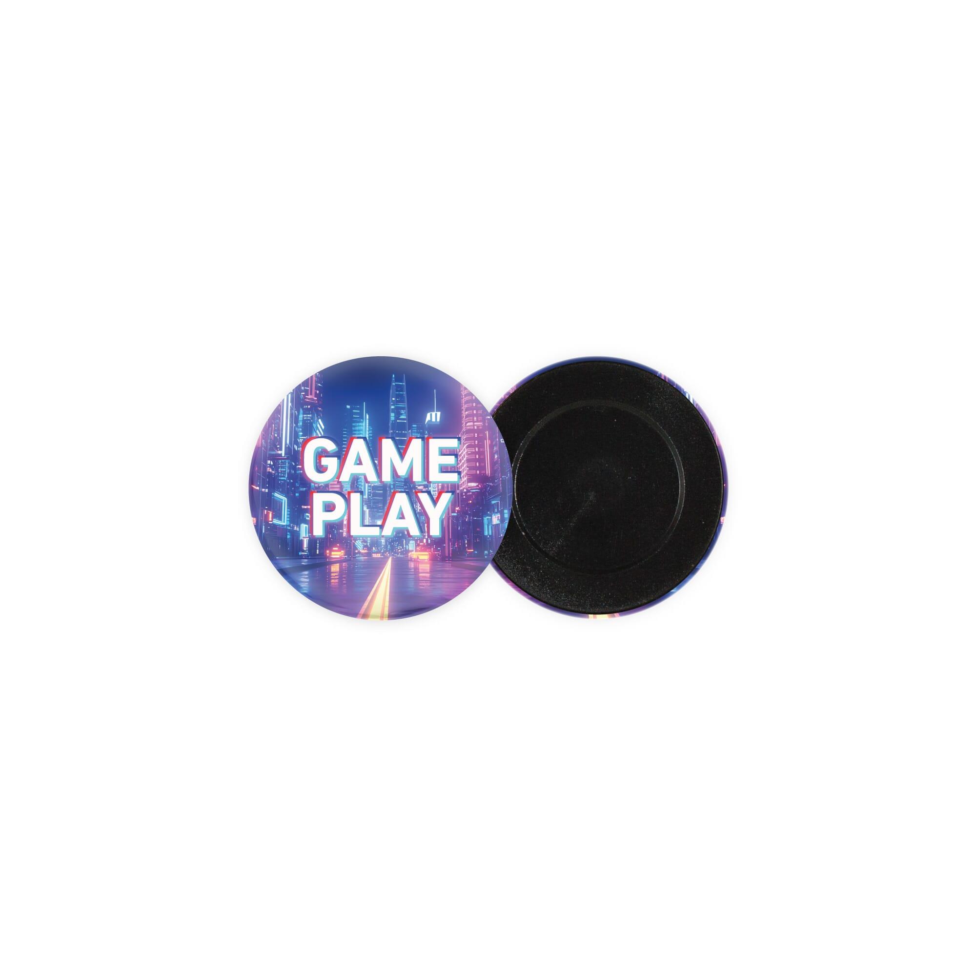 Metallbutton 50mm mit glatte Hinterseite