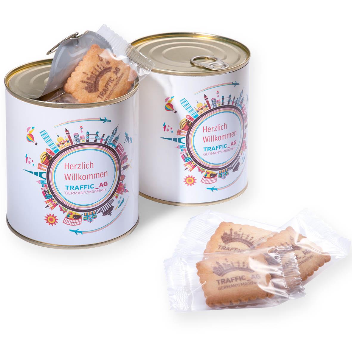 BEDRUCKTE VANILLE-BUTTERKEKSE IN KLARSICHTFOLIE